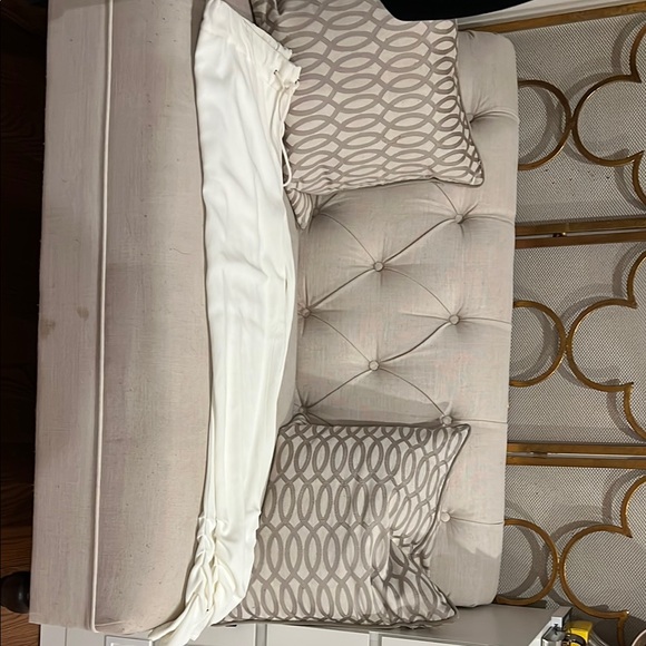 White Drawstring Pants - Picture 2 of 4